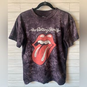 The Rolling Stones tie die t shirt.